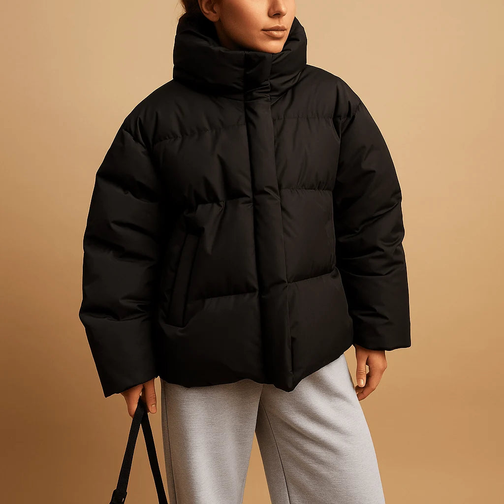 Oversized Puffer Jacket Women | Hooded Quilted Winter Coat 1