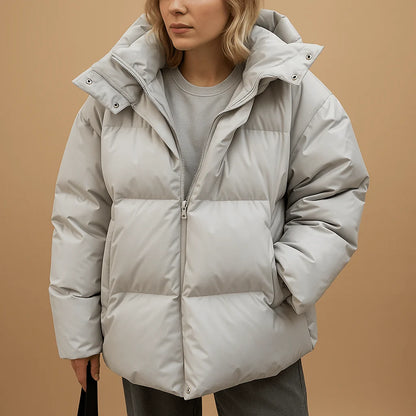 Oversized Puffer Jacket Women | Hooded Quilted Winter Coat 2