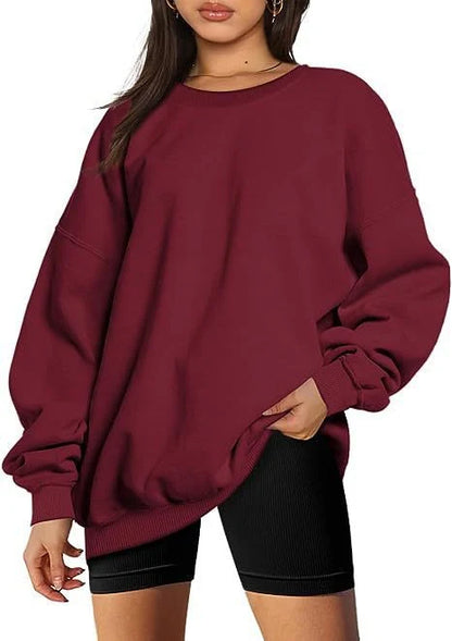 Oversized Sweater Women Soft Cotton Blend Casual 11