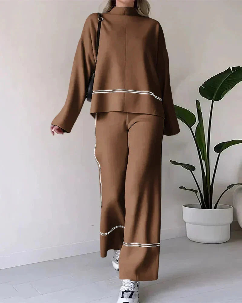 Oversized Women's Co-Ord Set | Two Piece Set with Wide-Leg Trousers 2