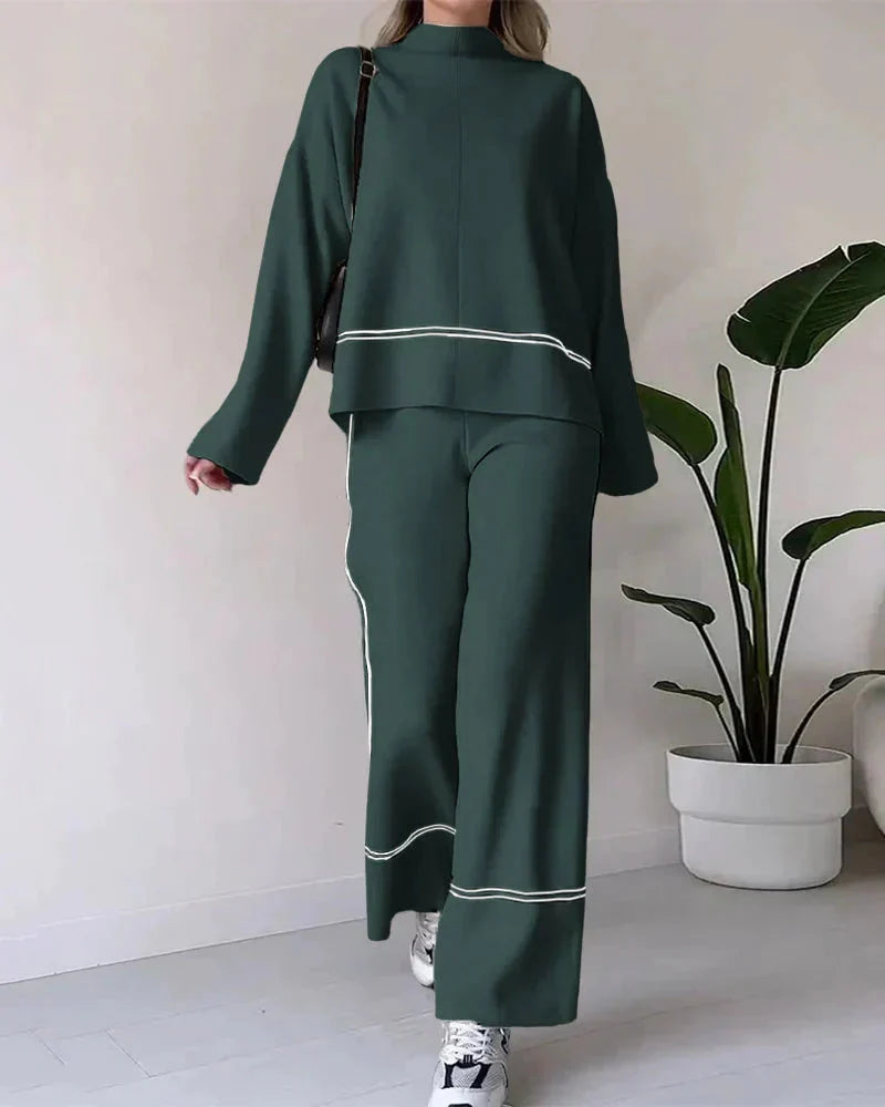 Oversized Women's Co-Ord Set | Two Piece Set with Wide-Leg Trousers 3