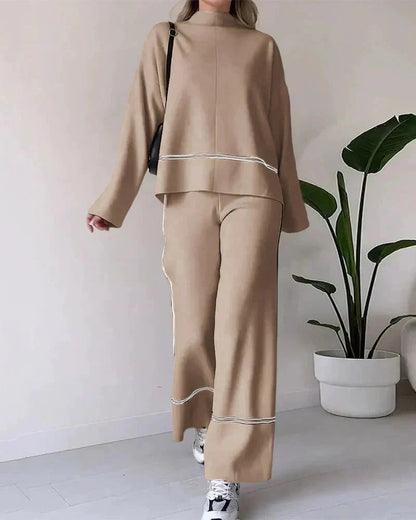 Oversized Women's Co-Ord Set | Two Piece Set with Wide-Leg Trousers 4