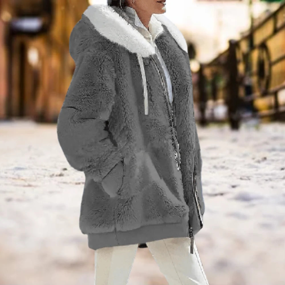 Plush Hooded Winter Jacket | Women's Winter Coats 2