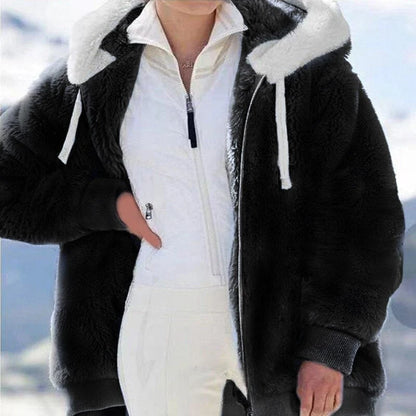 Plush Hooded Winter Jacket | Women's Winter Coats 5