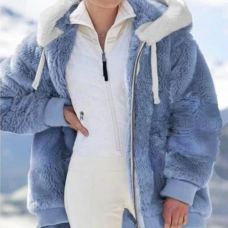 Plush Hooded Winter Jacket | Women's Winter Coats 7