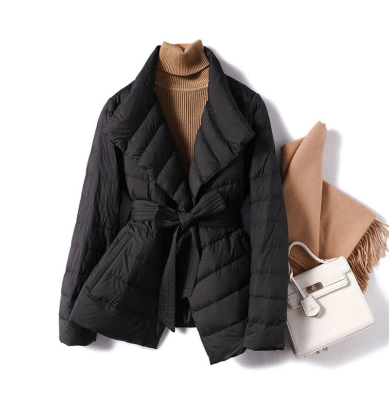 Quilted Down Jacket Women Warm Outerwear 1
