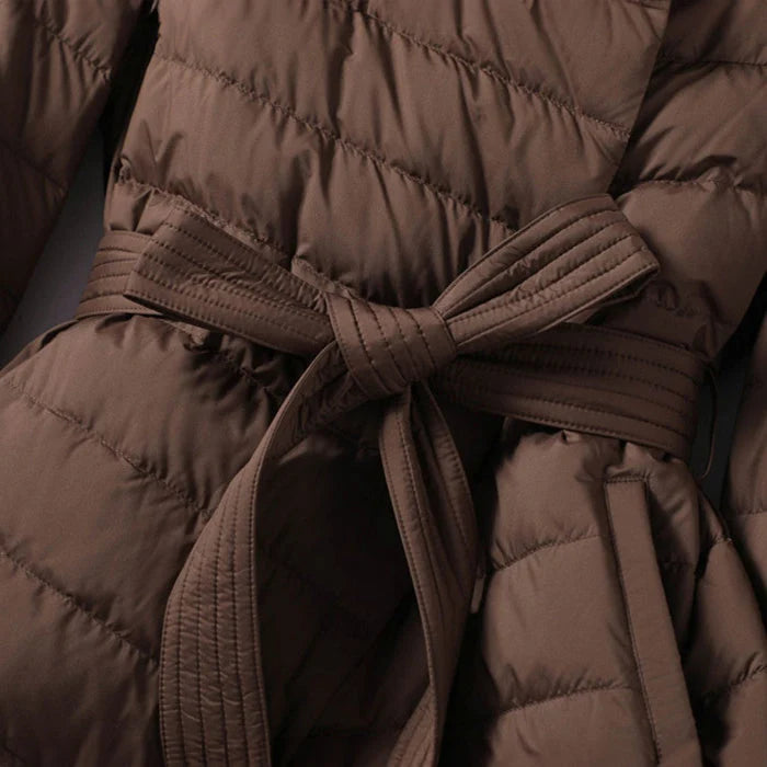 Quilted Down Jacket Women Warm Outerwear 4