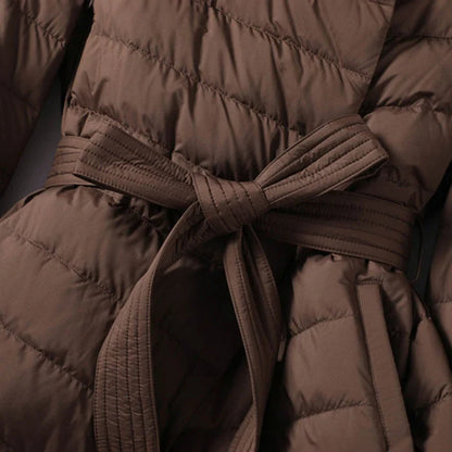 Quilted Down Jacket Women Warm Outerwear 4
