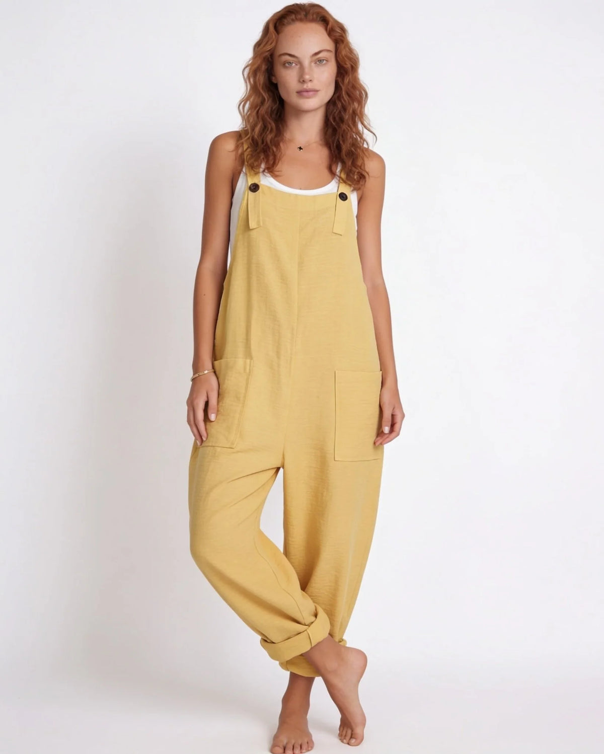 Relaxed Denim Jumpsuit | Women’s Adjustable Dungaree Style 0