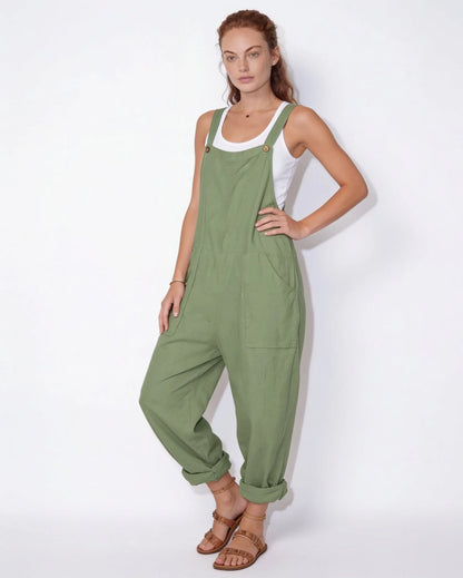 Relaxed Denim Jumpsuit | Women’s Adjustable Dungaree Style 9