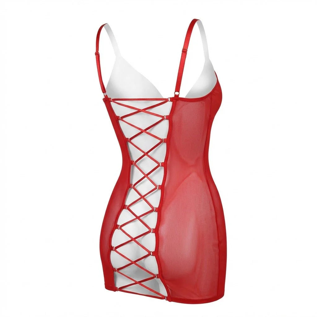 Sheer Mesh Chemise with Underwired Cups | Women's Lingerie 7