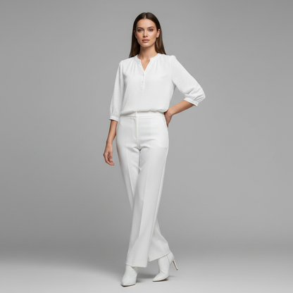 Silky Patchwork Women's Blouse | Versatile Summer Top