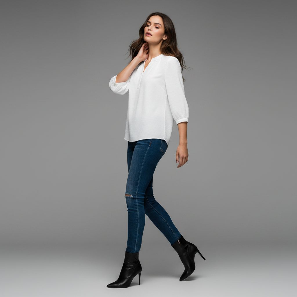 Silky Patchwork Women's Blouse | Versatile Summer Top