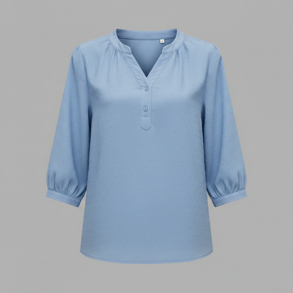 Silky Patchwork Women's Blouse | Versatile Summer Top