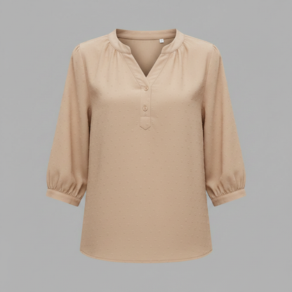 Silky Patchwork Women's Blouse | Versatile Summer Top