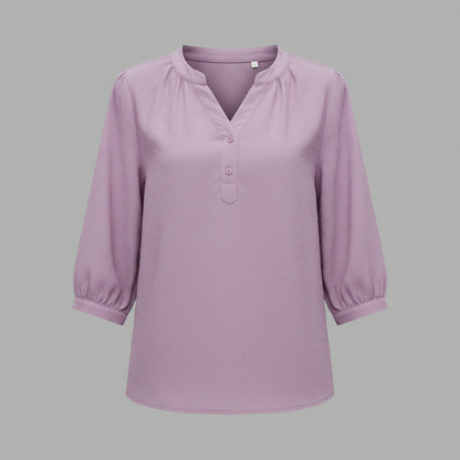 Silky Patchwork Women's Blouse | Versatile Summer Top