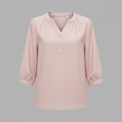 Silky Patchwork Women's Blouse | Versatile Summer Top