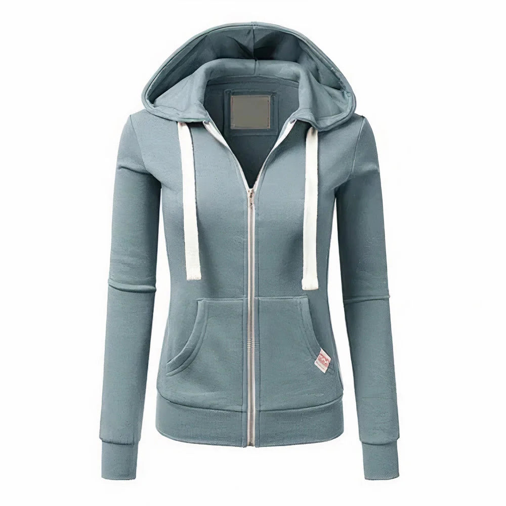 Slim Fit Hoodie with Zipper and Hood | Men's Casual Sweatshirt 0
