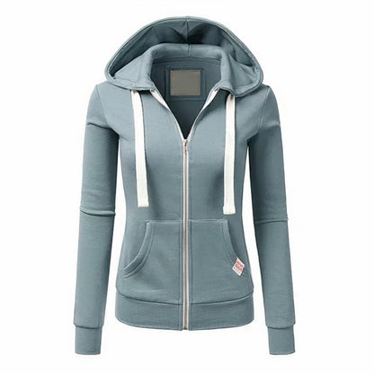 Slim Fit Hoodie with Zipper and Hood | Men's Casual Sweatshirt 0