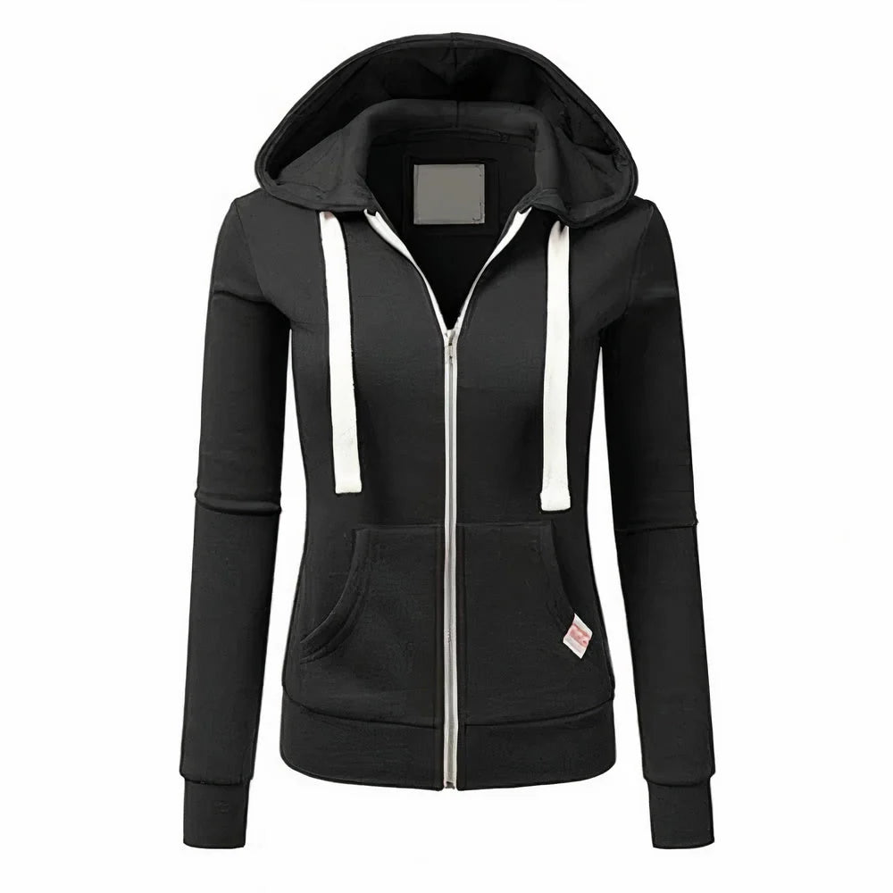 Slim Fit Hoodie with Zipper and Hood | Men's Casual Sweatshirt 1