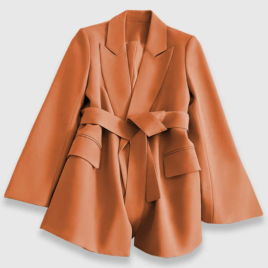 Valentina Rossi Chic Blazer | Women's Tailored Belted Jacket 0