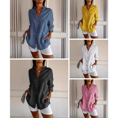 Verona Pleated Shirt | Women's Cotton Blend Blouse 5