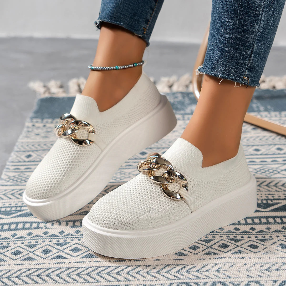 Women's Breathable Mesh Flat Shoes 2