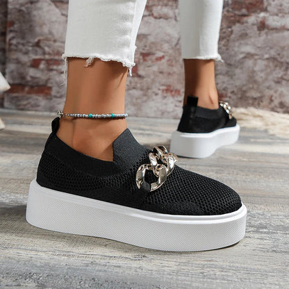 Women's Breathable Mesh Flat Shoes 6