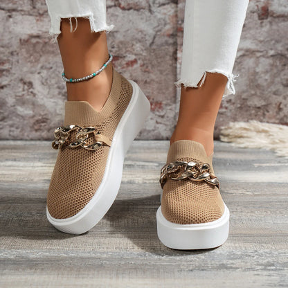 Women's Breathable Mesh Flat Shoes 7