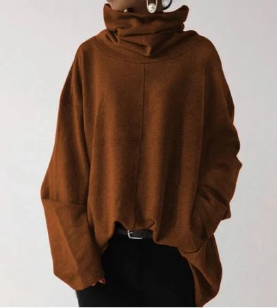 Women's High-Neck Hoodie Cozy Sweatshirt 3