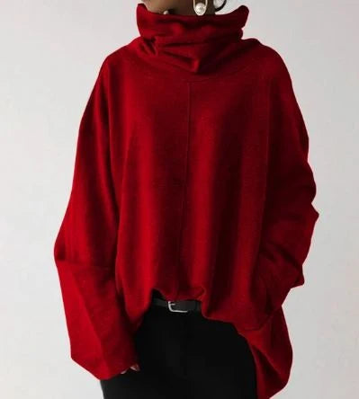 Women's High-Neck Hoodie Cozy Sweatshirt 4