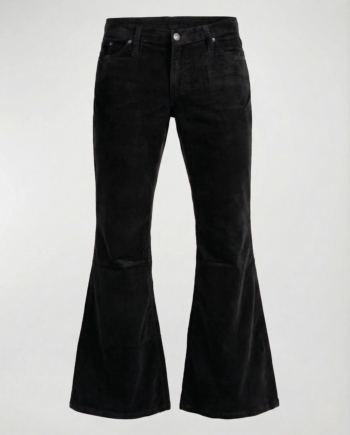 Women's High Waist Corduroy Flared Trousers Stretch 9