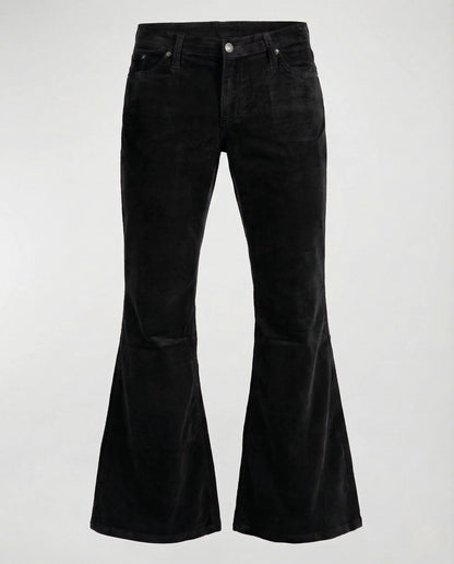 Women's High Waist Corduroy Flared Trousers Stretch 9