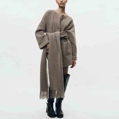 Women’s Hooded Knit Cardigan | Longline Button-Front Sweater Jacket 4