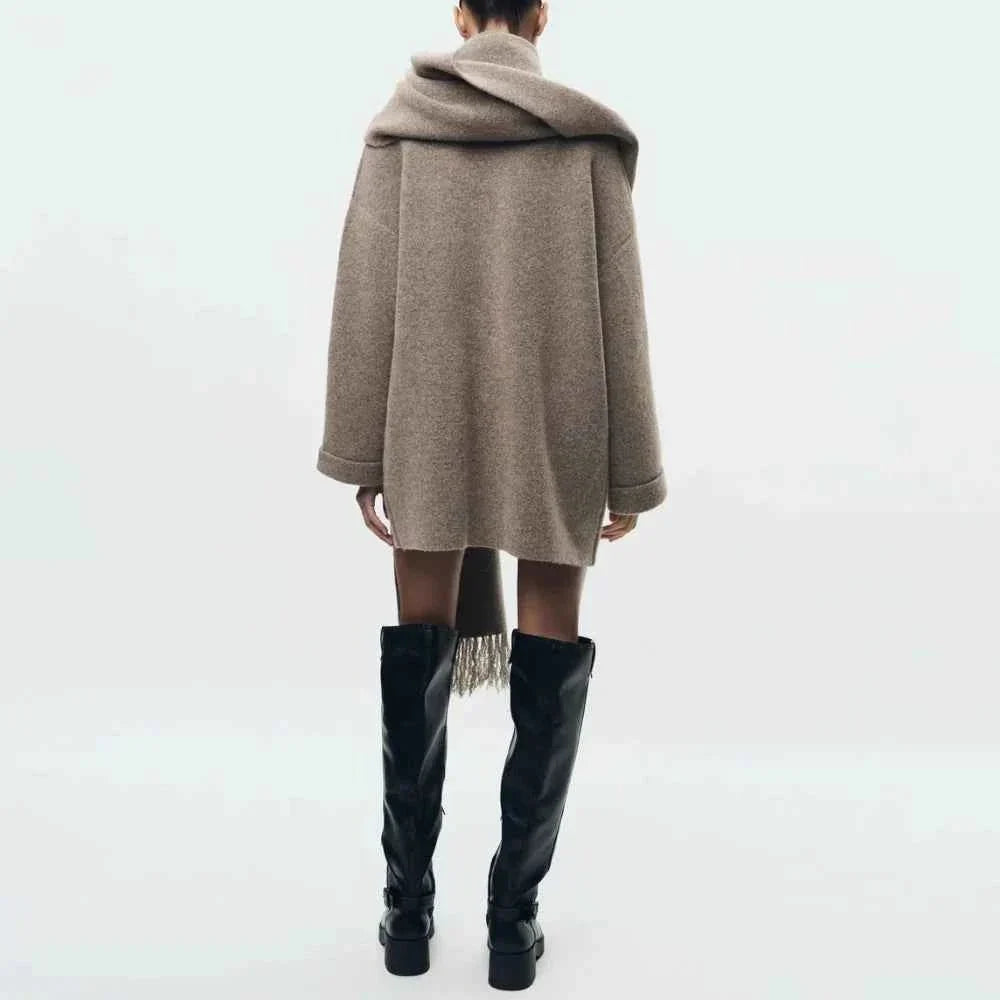 Women’s Hooded Knit Cardigan | Longline Button-Front Sweater Jacket 5