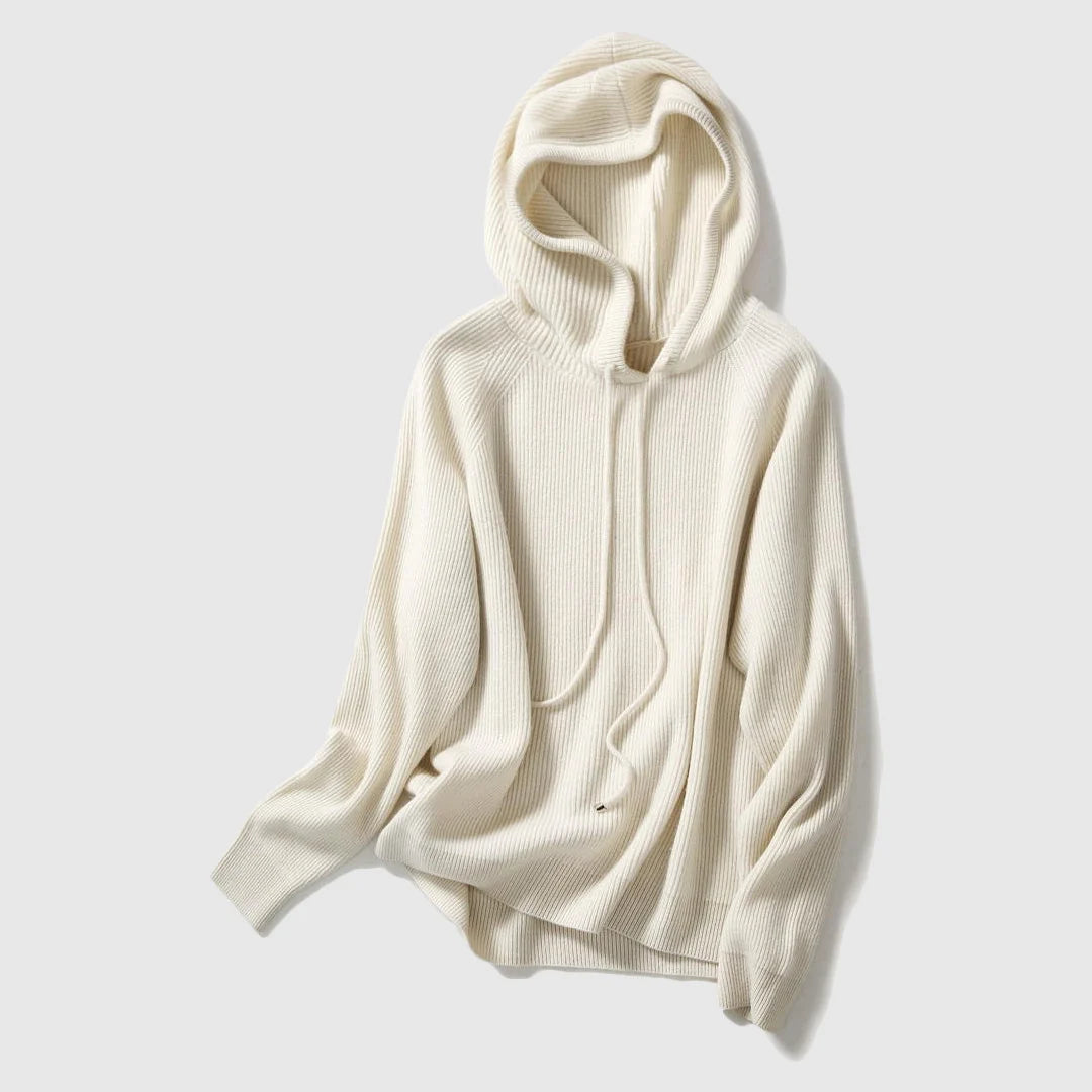 Women's Hooded Knitted Sweater Soft Warm Knitwear 1