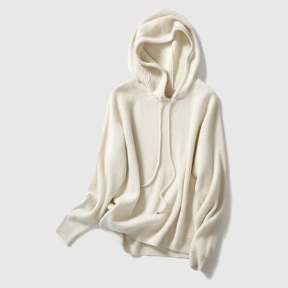 Women's Hooded Knitted Sweater Soft Warm Knitwear 1
