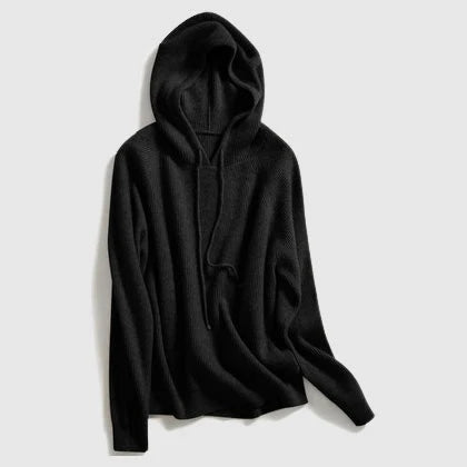 Women's Hooded Knitted Sweater Soft Warm Knitwear 2