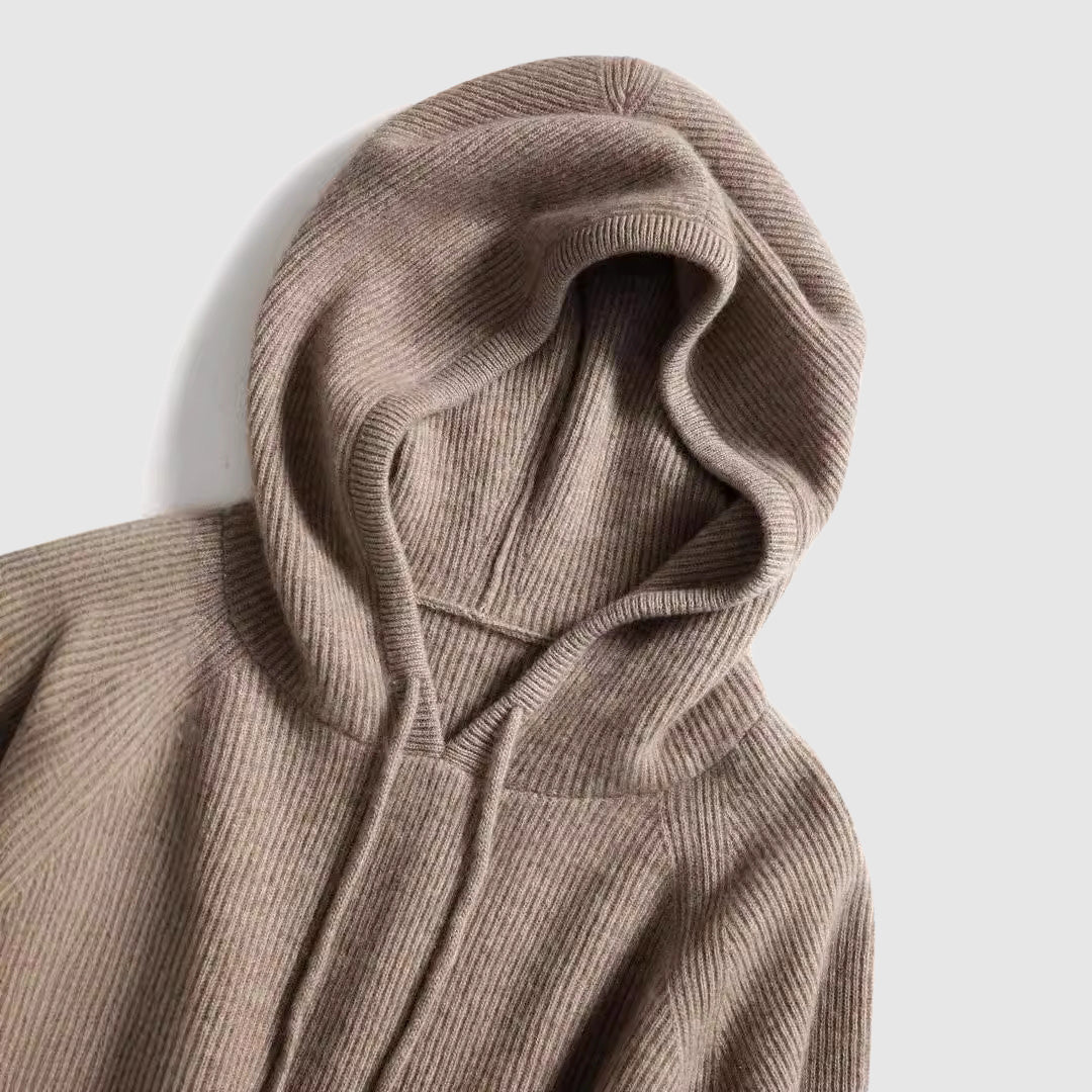 Women's Hooded Knitted Sweater Soft Warm Knitwear 4