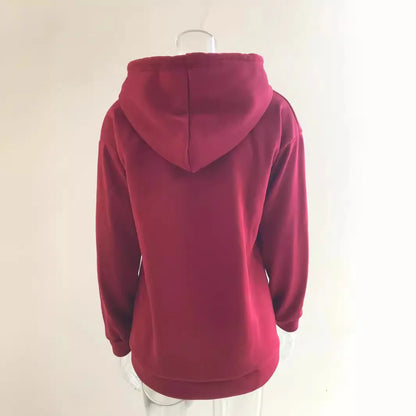 Women's Hoodie with Button Details and Pockets 3