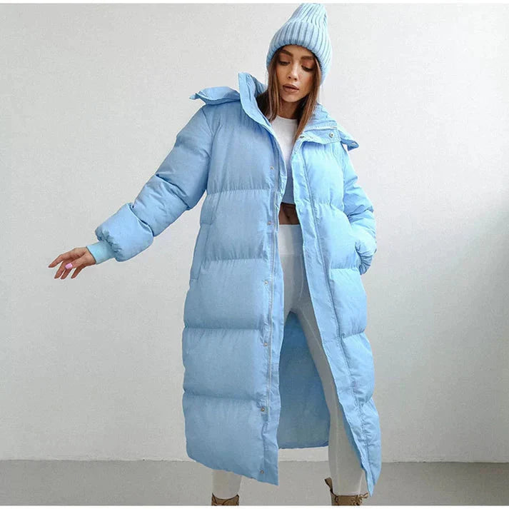 Women's Long Puffer Winter Jacket Warm 2