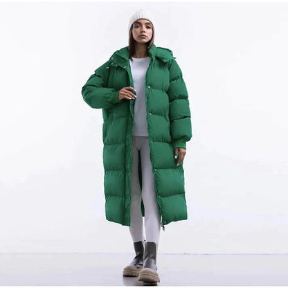 Women's Long Puffer Winter Jacket Warm 3