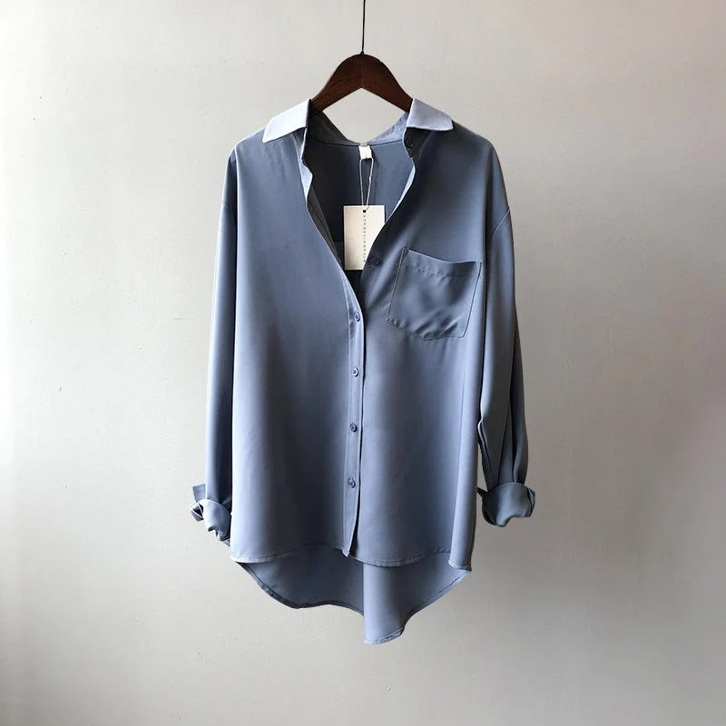 Women's Long Sleeve Chiffon Blouse 3