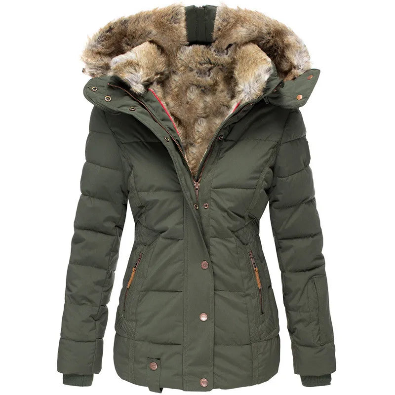 Women's Warm Winter Jacket with Fur Lining 1