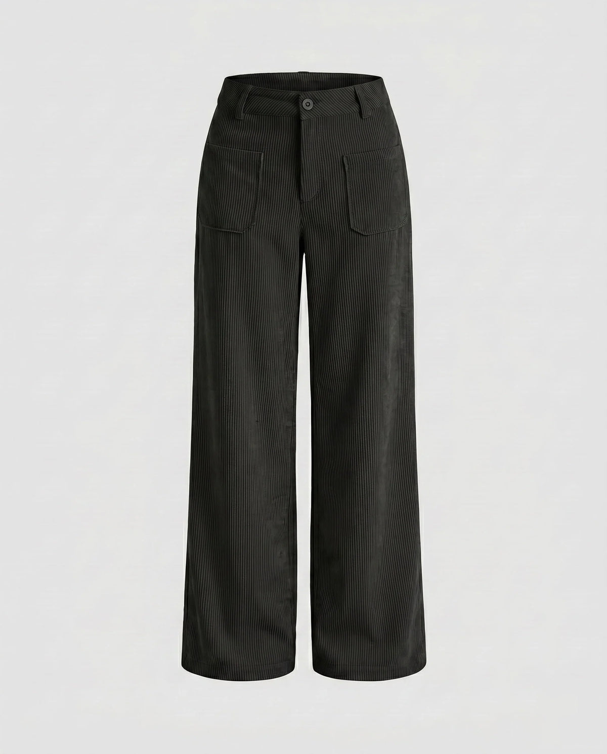 Women's Wide-Leg Corduroy Trousers Elastic Waistband 5